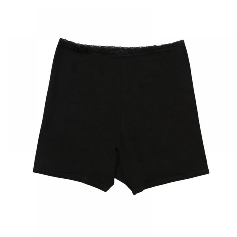 wirarpa Women's Cotton Boxer Briefs Underwear Anti Chafe Boy Shorts 3  Inseam 4 Pack White Small
