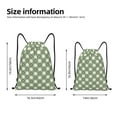 thumbnail image 2 of Gaeub Daisy Plaid Green Drawstring Backpack Bag Sport Gym Sackpack Heavy Duty String Backpack for Men Women-Medium, 2 of 6
