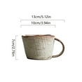 thumbnail image 2 of Tazas de agua de arcilla hechas a mano, tazas for parejas, café doméstico, té caliente, avena, tazas de leche, 2 uds., 2 of 6