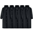 thumbnail image 1 of Poncho de Pluie pour Femmes et Hommes, Ensemble Réutilisable 5 Pcs, Coupe-Vent Imperméable, Imperméable à Capuche Léger et Cape, Pliable pour Activités Extérieures, Voyage, Randonnée, 1 of 8