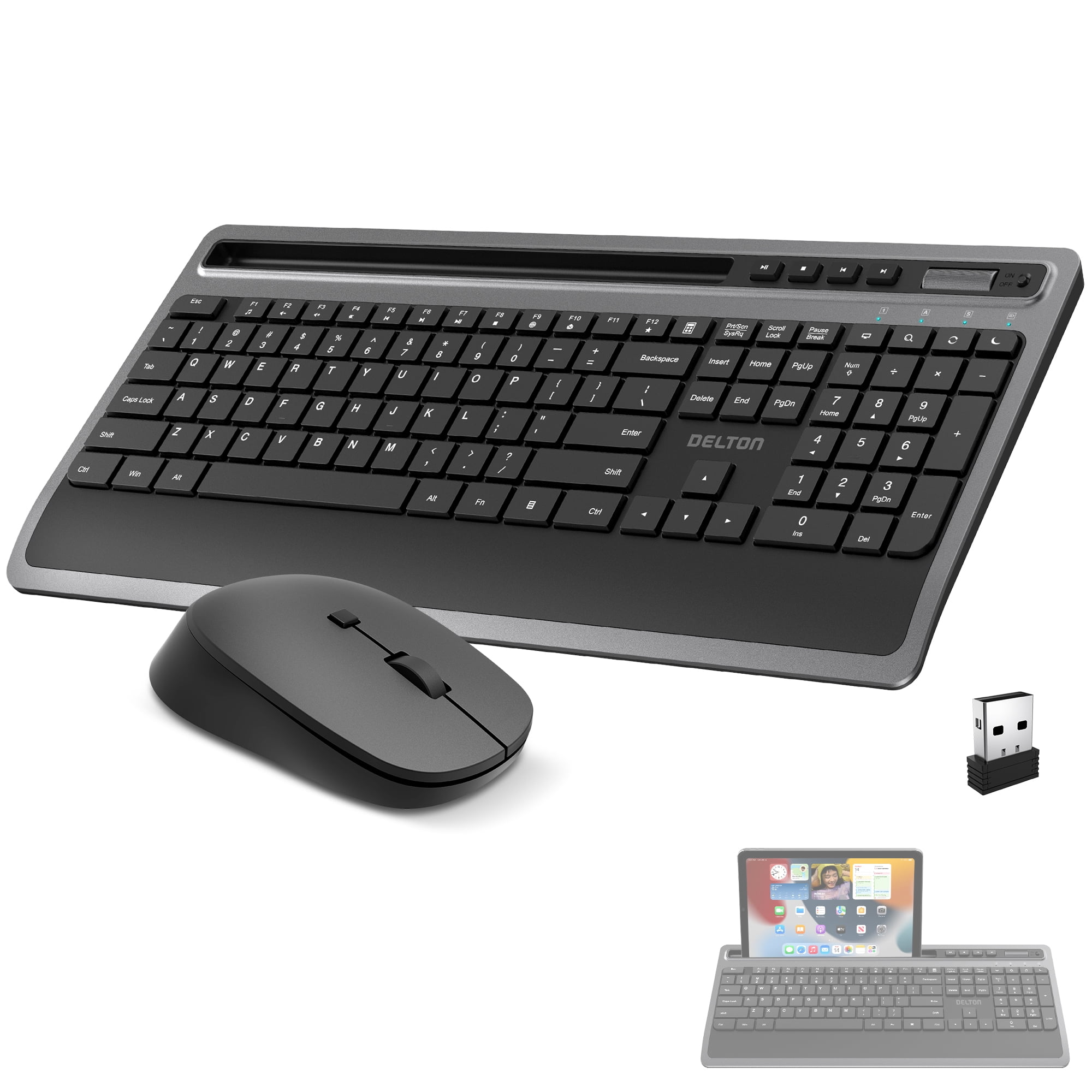 HP Pavilion Wireless Keyboard and Mouse 800, Swiss combo black