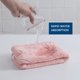 thumbnail image 5 of Toalla para Secar el Cabello, Terciopelo Coral, Absorbente, Secado Rápido, Paño de Baño, Paño de Ducha, Paño para Colgar, Rosa seitruly HA002196-03, 5 of 6