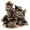 thumbnail image 1 of TEHAUX desktop dragon statue Dragon Turtle Statue Golden Outdoor Use 1Set, 1 of 6