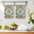 thumbnail image 2 of Dish Towels, Green Bohemian Absorbent Kitchen Towels 2 PCS, Vintage Medieval Mural Microfiber Hand Towels Dish Cloths Tea Towels for Home&nbsp;Bathroom Cleaning Drying,18X28-Inch,, 2 of 9