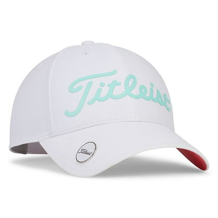 Titleist Golf Ladies Players Performance Ball Marker Hat White/Sea Glass