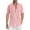 Hot Pink, variant on cllios Men's Striped Linen Shirts Button Down Hawaiian Beach Casual Short Sleeve Button-up Regular Fit Dress Blouses Summer Holiday Shirts for Men