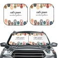 thumbnail image 2 of Disketp 2 Piece Cat Paws Pattern Windshield Sunshades,Folding Windshield Sun Shade For Car Suv Trucks Sedan,Blocks Uv Rays Sun Visor Protector-Medium, 2 of 7
