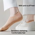 thumbnail image 3 of Ankle Socks for Women Pure Cotton No Show Socks Womens with Heel Tab Color Low Cut Soft 5 Pairs 4-8, 3 of 7