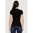 thumbnail image 5 of Womens Seamless Short Sleeve Mock Neck Top, 5 of 5
