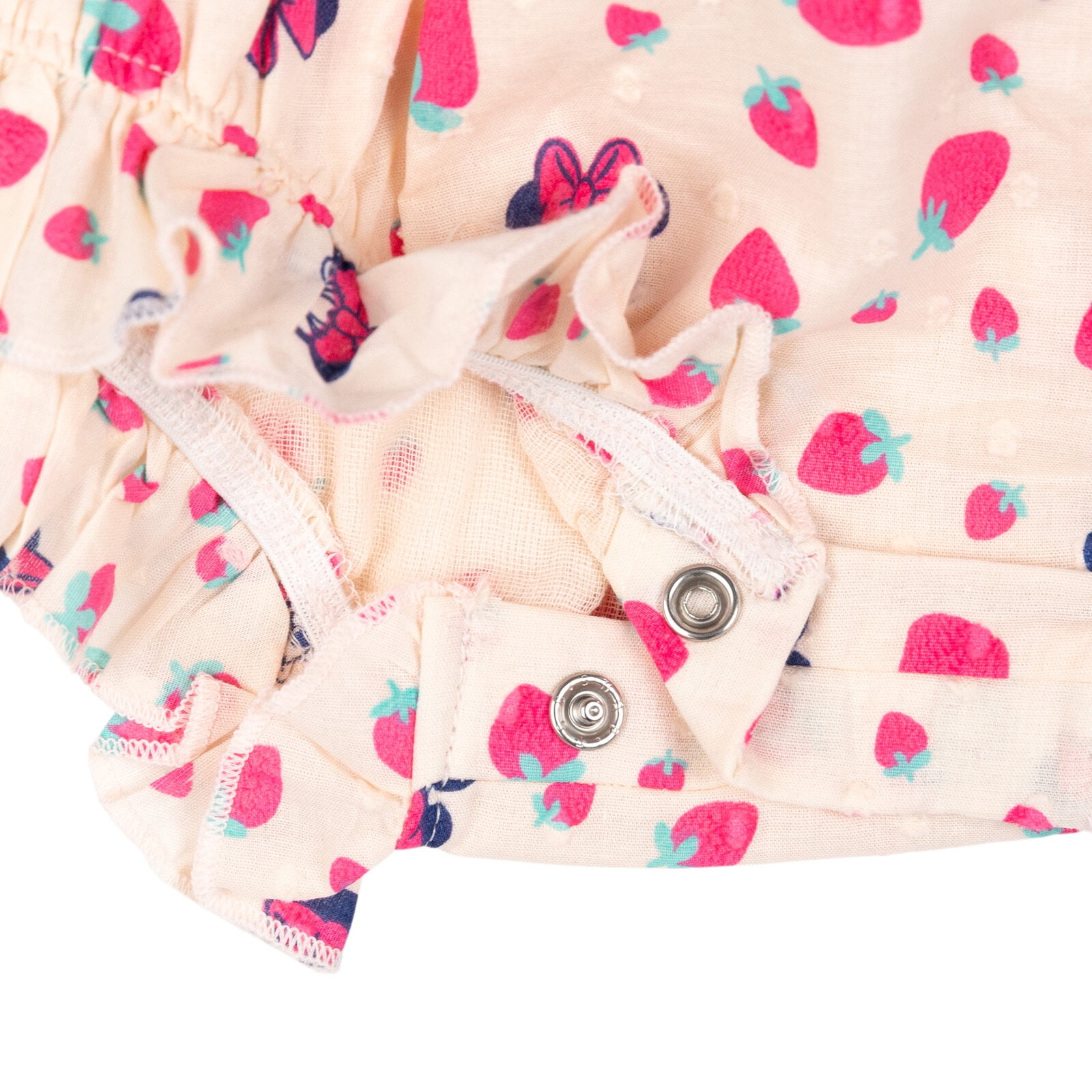 Disney Minnie Mouse Square Neck Sleeveless Ruffle Romper Newborn to Infant
