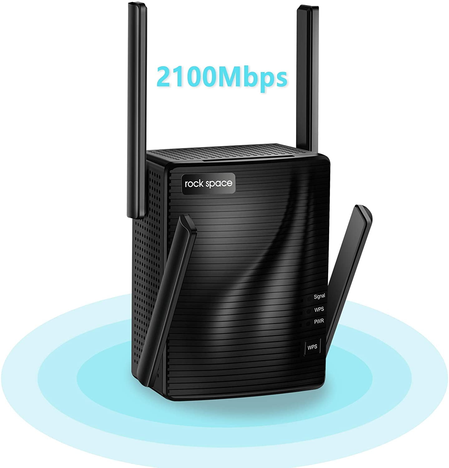 2100 Mbps WiFi Range Extender - rockspace WiFi Repeater, AC2100 WiFi Booster, Signal Booster for Home, Gigabit Port, 360° Coverage, Extends WiFi Range - Walmart.com