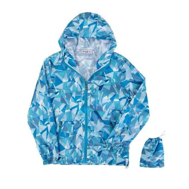 SAYFUT Womens Waterproof Stylish Hooded Hiking Raincoat Packable Outdoor Slim Jacket Leisure Full Zip Hoodie Windbreaker Coats