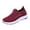 Red, variant on Willtoo Orthopedic Dress Shoes for Women Slip‑On Breathable Knit Mesh Casual Sneakers, Lightweight Non‑Slip Comfort Platform Walking Shoes