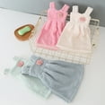 thumbnail image 6 of Joernso Hand Towel Princess Dress Shape Wipe Towel Soft Coral Fleece Hanging Towel for Home Kitchen Bathroom, 6 of 7