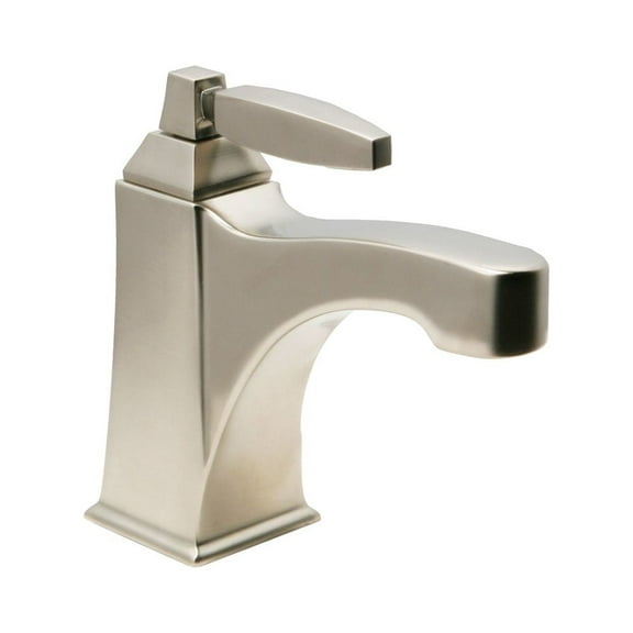 Intrigue Single control Lavatory Faucet in PVD Satin Nickel Finish. - Bathroom Shower Counter Top Sink