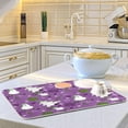 thumbnail image 5 of SKYSONIC Dish Drying Mat for Kitchen Counter Dish Drying Pad Dish Mat, Winter Snowman Snowflakes Christmas Tree Drying Mat for Coffee Machine Dish Rack 16x18 inch, 5 of 6