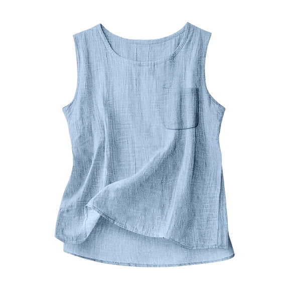 Solid-Color Basic Women's Tank Top—Soft, Sleeveless, Casual, Everyday Wear—Fitted Summer Top