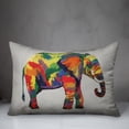 thumbnail image 3 of Creative Products Bright Elephant on White 14x20 Indoor / Outdoor Pillow, 3 of 3