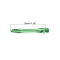 thumbnail image 2 of Uxcell 35mm Dart Shafts, Medium 2BA Thread Aluminum Dart Stems - 6 Pack (Green), 2 of 5