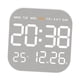 thumbnail image 2 of Reloj de pared digital con alarma, práctico y multifuncional, con semana, mes y fecha. Concha blanca, 2 of 9