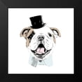 thumbnail image 2 of SD Graphics Studio 12x12 Black Modern Framed Museum Art Print Titled - Top Hat Dog, 2 of 5
