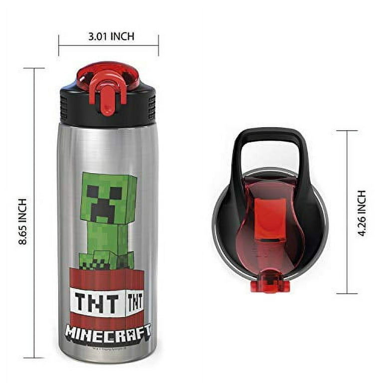 Minecraft Water Bottle for Boys - Bundle with 30oz Minecraft Refillable  Bottle for Boys School Suppl…See more Minecraft Water Bottle for Boys -  Bundle