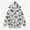 Grey-Dino, variant on Boys Fire Truck Zip Hoodie - Gray Long Sleeve Fleece Jacket with Truck Print All Over Toddler Outerwear, 5T