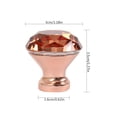 thumbnail image 3 of Muyoka 20 piezas perillas de puerta de gabinete de cristal 30mm K9 manija de tirador de forma de diamante de oro rosa para cajón de cocina armario Muyoka Hogar, 3 of 7