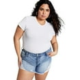 thumbnail image 2 of and Now This Women's Trendy Plus Size Distressed High-Rise Denim Shorts 18 Plus Short Blue, 2 of 2