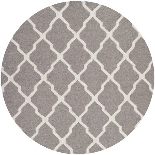 Safavieh Dhurries Dark Grey/Ivory Area Rug