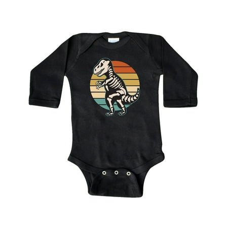 

Inktastic Dinosaur Skeleton Halloween Gift Baby Boy or Baby Girl Long Sleeve Bodysuit