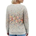 thumbnail image 4 of Kaondbfi Women's Cardigan, Cardigan Sweaters for Women Casual Button Down V Neck Knit Cardigans Sweater Fall Print Long Sleeve Clothe Winter Coat for Women, 4 of 5