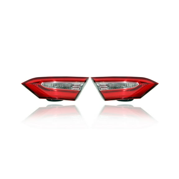 Tail Light Assembly - Compatible/Replacement for '18-20 Toyota Camry/Hybrid SE/TRD (North American-Built) - Halogen, Inner On Trunk Lid, Smoked Len - Pair, Set - 8158006770, 8159006770