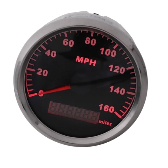 85mm 0-160MPH GPS Speedometer Gauge Black For Car Truck Motorcycle Marine Boat ,Easy to Install