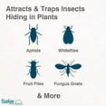 thumbnail image 3 of Safer SH5026 8-Count Pack of Non Toxic Houseplant Whitefly & Insect Sticky Stake Traps, 3 of 7