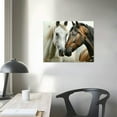 thumbnail image 4 of Creowell  yellow Romantic Couples Horse Canvas Wall Art Artwork For Bedroom Decor for Sweet Coulple Love Print Animal Artwork 16x12in, 4 of 6