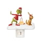 thumbnail image 2 of Mini Grinch Ornaments Grinch Christmas Decorations Ghost Flickering Nightlight, LED Faux Fire Ghost Lamp,Halloween Ghost Bedroom Night Light Indoor Decorations Gifts For Family, Friends, Kids, 2 of 6