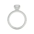thumbnail image 3 of Ammo Jewel 1.9 Ct Cushion Cut Diamond Halo Engagement Ring - Lab-Created Simulated Diamond - 14K White Gold Plated Ideal Gift for Women - Elegant Bridal Jewelry - Unique Engagement Ring, 3 of 3