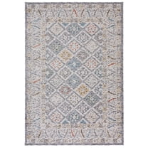 SAFAVIEH Sierra Jonette Geometric Area Rug, Ivory/Grey, 4' x 6'