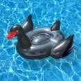 thumbnail image 5 of Swimline 90628 Giant Inflatable Ride On 75 Inch Opaque Black Swan Pool Float, 5 of 5