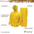thumbnail image 4 of Frogg Toggs Youth Ultra Lite Suit Yellow Lg, 4 of 10