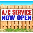 thumbnail image 1 of A/C Service Now Open 13 oz Vinyl Banner With Metal Grommets, 1 of 4