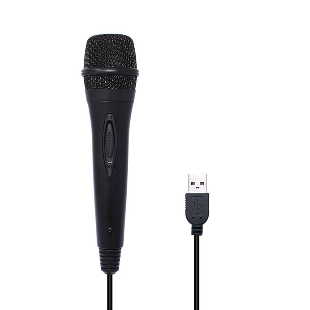 Black 1PC USB Wired Microphone High Performance Microphone for Switch PS4 WiiU PC