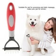 thumbnail image 3 of Deshedding Dog Brush, Dog Brush for Shedding Dog Rake Cat Brush Double Sided Undercoat Rake Comb for Detangling, Deshedding Pet Grooming Brush for Small, Medium Dogs and Cats, 3 of 7