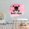 thumbnail image 3 of Personalized Signs Wall Decals for Bedroom - Pirate Bones Poison Tattoo Treasure Ship Wall Sticker Decal With Easy Installation Instructions Custom Name Sticker - Size: 20 In x 16 In, 3 of 5