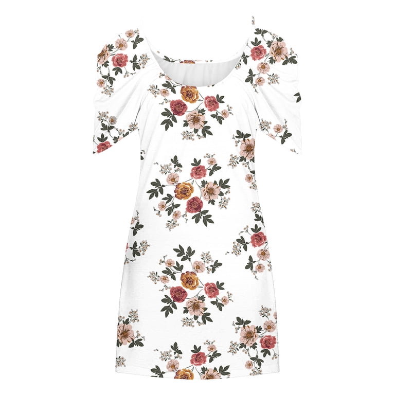 Nmnitkp Cocktail Dresses for Women High Cost Performance Women's Floral  Summer Mini Dresses Sleeveless Halter Short Bridesmaid Dresses A-Line  Ruffle Pleated Summer Homecoming Dresses - Walmart.com
