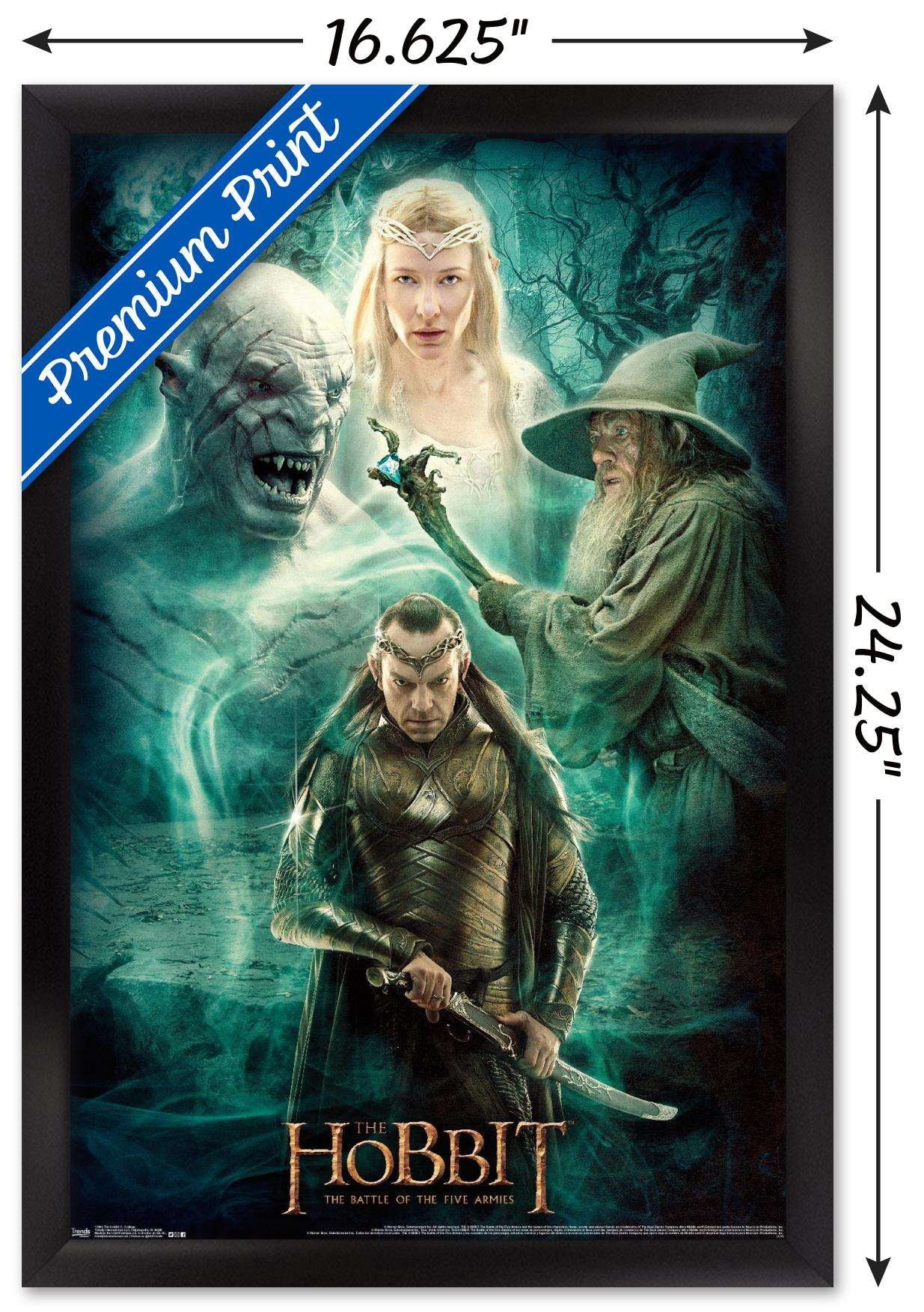 The Hobbit: The Battle Of The Five Armies - Collage Wall Poster, 14.725" x 22.375", Framed
