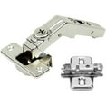 thumbnail image 1 of Blum 79t8500 60° Clip On Bi-fold Hinge & 173l6100 Mounting Plate (2 Pack), 1 of 1