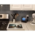 thumbnail image 3 of Krampus The Christmas Demon Spooky Halloween Glass Cutting Board Large 12 in x 15 in, 3 of 5