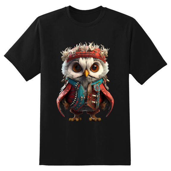 Men's Graphic TeeOwl (20) Letter Print T-Shirts Round Neck Short Sleeves Sizes XS-5XL Summer Daily Casual Tops